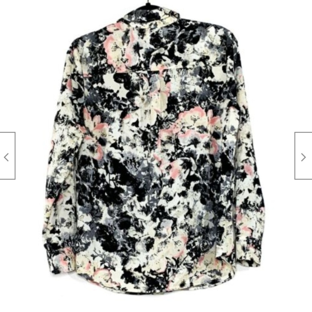 Talbots Long Sleeve V-Neck Button Down Shirt Top - Picture 5 of 8